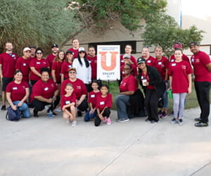 Partnering with United Way at a school in Tempe for children with developmental delays.