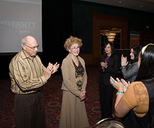 Bernie and Rita Turner attending a Walden University event.