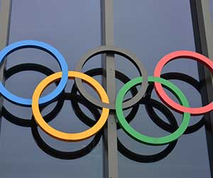 Interlocking Olympic rings