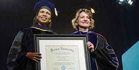 Dr. Condoleezza Rice and Cynthia Baum