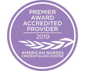 American Nurses Credentialing Center Premier Award Accredited Provider 2019 logo