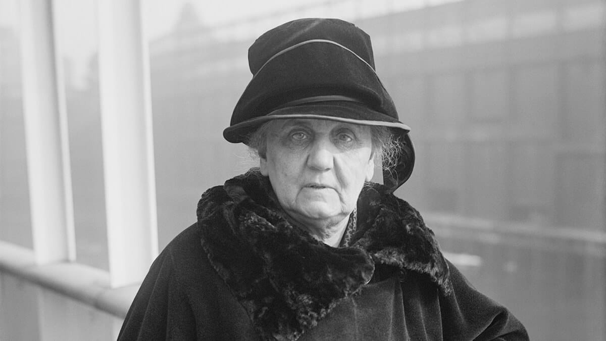 Jane Addams in later life.