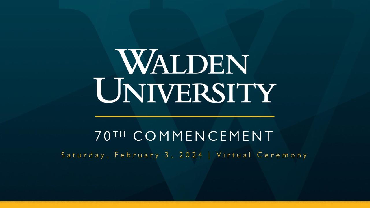 Winter 2024 Commencement Showroom Walden University
